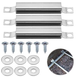 mizikuu 3 Pieces Gas Grill Replacement Parts, Universal Crossover Burner Adjustable Gas Grill Crossover Tube Gas Grill Cross Over Burner BBQ Flame Bridge for Centro, Charbroil