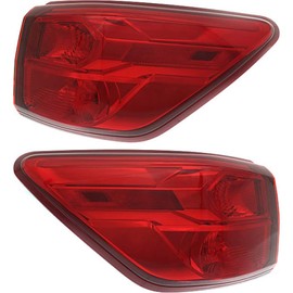 For 2017 Nissan Pathfinder Tail Light Driver and Passenger Side Bulbs Included DOT Certified NI2804109 + NI2805109 | Replaces 26555-9PF0A