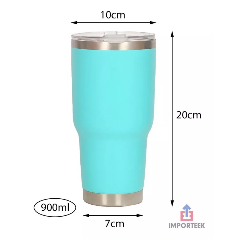 Importeek 5pz Vaso Termo Acero Inoxidable Termico Cafe Portatil 900ml
