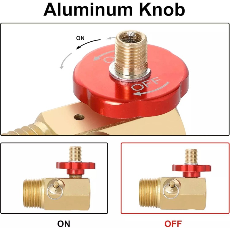Hromee Air Tank Replacement Manifold Tool Brass With Pressure Gauge
