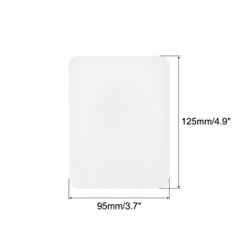 MECCANIXITY 12Pcs Iron on Patches for Clothing Repair Fabric Repair Patches Iron-On Mending Fabric White 4.9"x3.7" for Clothes, Pants, Bags Hole Repairing and Decoration