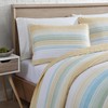 Beatrice Home Fashions Coralinn Striped 3-Piece Quilt Set, Lightweight, All-Seasons,