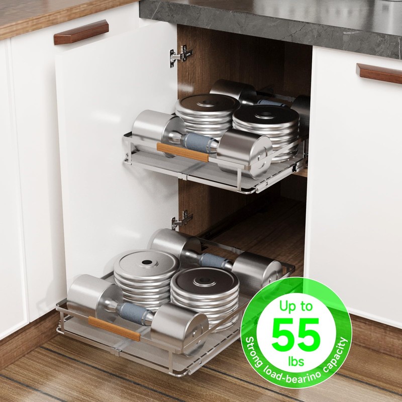 SOFRON Expandable Pull Out Drawers for Cabinets, Kitchen Cabinet Slide