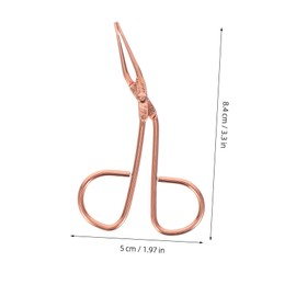 ORFOFE Eyebrow Tweezers Set Stainless Steel Scissor Handle Lash Curler Beauty Tool Kit