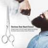 Beaupretty Stainless Steel Beard and Eyebrow Scissors Set 2-Piece Hairdressing