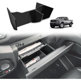 Muslogy Organizador de divisores de guantera Compatible con Nissan Frontier 2022-2025 2026 Accesorios Insertar Divisor de Caja ABS Almacenamiento secundario Guantera Tra