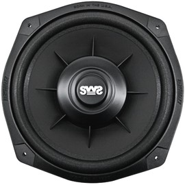 Earthquake Sound SWS-8X 8-Inch Shallow Woofer System Under-the-Seat Subwoofer, 4-Ohm (Single), Black