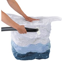 Wenko 3792765100 vacuum cube S storage bag, polyethylene, transparent