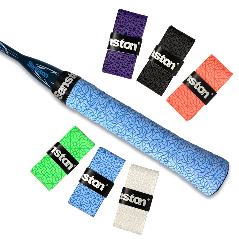 Senston 6 Pack PU Racquet Grips Tennis/Badminton/Squash Anti Slip Super
