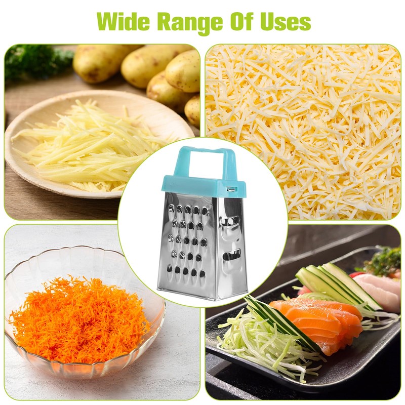 9PC Mini Cheese Grater, Box Grater and Multi Functional Vegetable