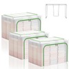 VIOPY 3Piezas Bolsas De Almacenamiento Con Soporte De Estructura De