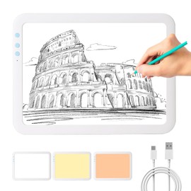 KOBAIBAN Wireless A3 LED Light Box for Tracing, High Capacity 3500mAh Lithium Battery Powered 3 Color Light Modes Super Bright Light Pad Light Board Light Table for Weeding Vinyl, Sketching, Drawing