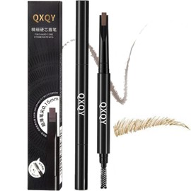 QXQY Eyebrow Pencil, 3D Naginata Shape, Natural Eyebrow, QXQY Multifunction, Extra Fine, Waterproof, Quick Drying, Natural Coloring, Anti-Abrasion, Oil-Proof, Non-Hardening, Long Lasting, Sweat