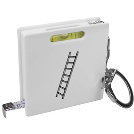 Azeeda 'Ladder' Keyring Tape Measure/Spirit Level Tool (KM00006849)