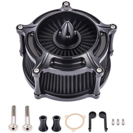 Bravema Air Cleaner Motorcycle Air Filter Intake System Kit Fit for Harley Davidson Touring Models 2008-2016 (Chromed Silver)