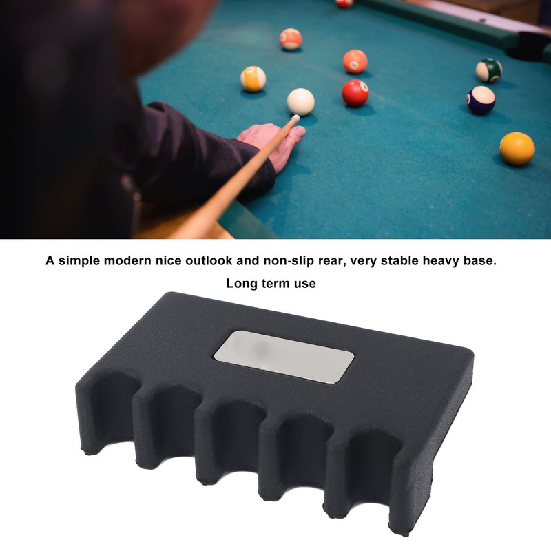 5 Holes Cue Holder Anti Slip Portable Cue Rest Cue
