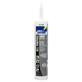 White Lightning W11001010 3006 Ultra All Purpose Elastomeric Sealant, Clear, 10 fl. oz.