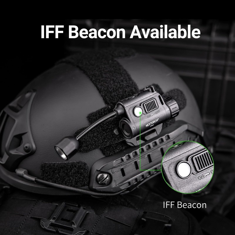 NEXTORCH rStar Multi-light Source Helmet Light Helmet Lamp (White/Red/Green/IR)