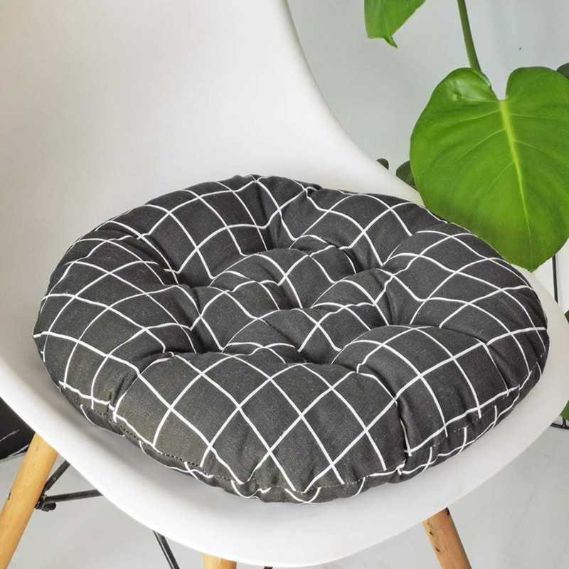 XSlive Round Chair Cushions Seat Cushion Boho Pattern Soft Thick