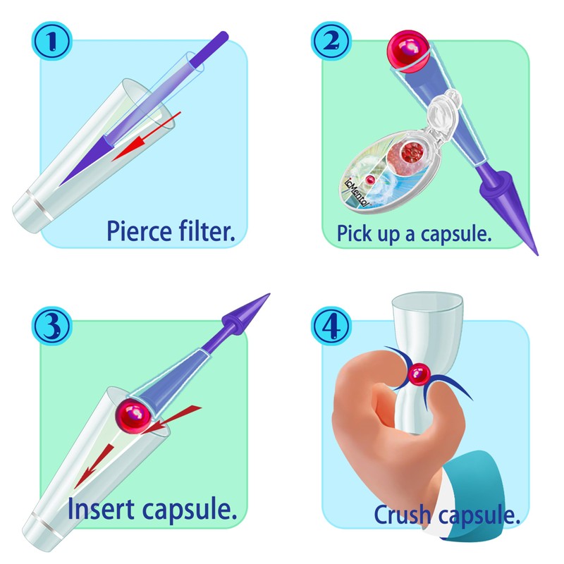icMentol - New improvements, 100 multi-purpose menthol balls, menthol capsules,