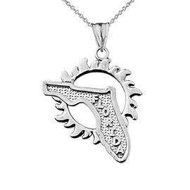Exquisite Sterling Silver Sunshine State Florida Charm Pendant Necklace, 20" chain