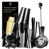 YXT & BEYOND Black Cocktail Shaker Set - 12-Piece Stainless
