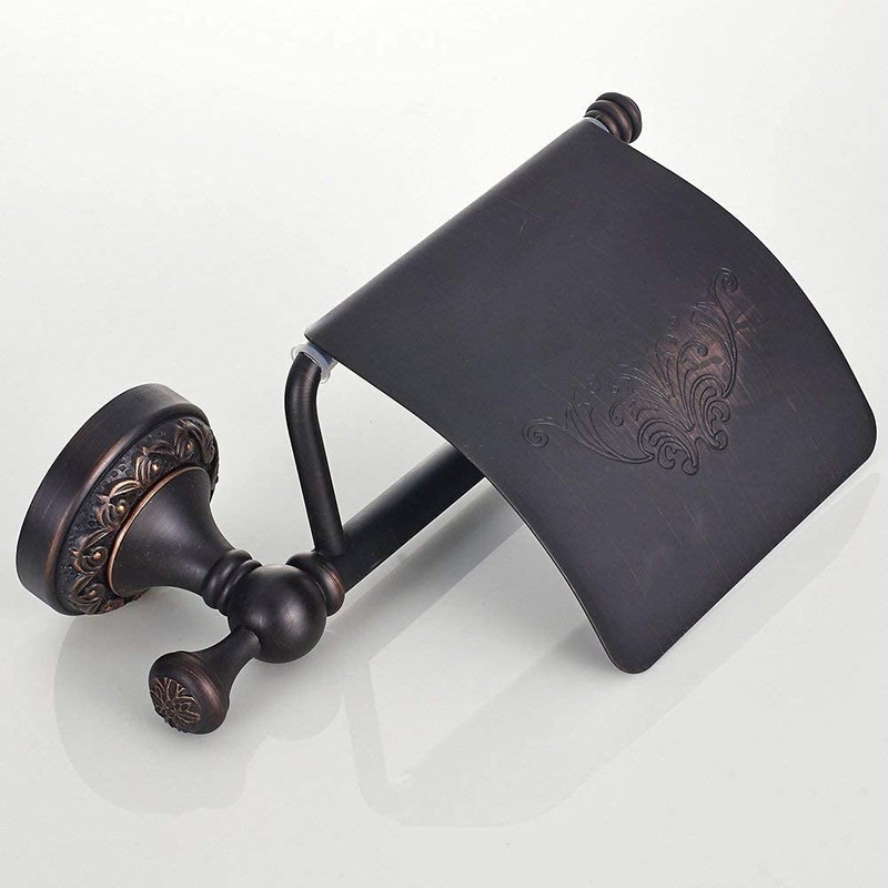Leyden Bronze Toilet Paper Holder, Oil Rubbed Bronze Tissue Roll