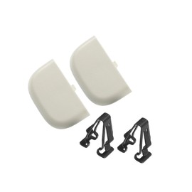 HOPESPANNER 2 Set Beige Iron Sun Visor Cap Clip Clip Retainer No.DS7Z-54672A40-AF/DS7Z4273AA/DS7Z-9904132-A for Ford Fusion 2013-2016 for Lincoln MKZ 2013-2016 Replace Parts Vehicle Components