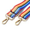 BEEFLYING Adjustable Shoulder Strap Rainbow Vertical Stripe Pattern Replacement Belt