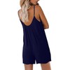 AGUCEG Women's Summer Short Straps Jumpsuit Sexy V-Neck Jumpsuit Women's