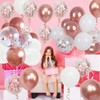 Rose Gold Party Decorations, 50 Pcs 12 In Birthday Decorations