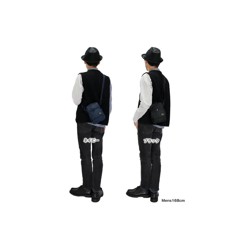 Porter Flash Vertical Mini Shoulder Bag, B6 Size, Men's, Women's,