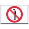 Pee Prohibited Symbol Sign A6 (105 x 148 mm)
