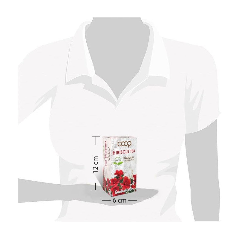 80 Tea Bags Hibiscus Tea 100% Natural - 4 Boxes