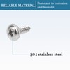 QUARKZMAN 2 x 8 mm Self-Tapping Screws x 50 Pieces