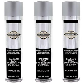 Set x 3. Bálsamo para crecimiento de barba y bigote. - EXTRA FUERTE - Estimula y Fortalece tu Barba y Bigote - Contiene INGREDIENTES 100% NATURALES - 
