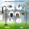 Gtongoko Tall Shepherds Hook for Outdoor, 108 Inch Bird Feeder