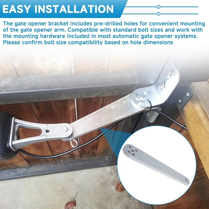 Cutetool FM148 Push to Open Gate Bracket Compatible with Mighty