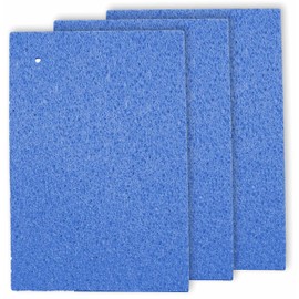 Nihon Insole Industry Cellulose Sponge Cloth, Made in Japan, Water Absorbent, Quick Drying, Drainage Mat, Large Type, 17.7 x 11.8 inches (45 x 30 cm), Blue, Set of 3
