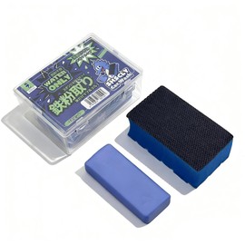 SHSCLY Siscray Iron Dust Remover Sponge, Car Washing, Iron Powder, Bugs, Pollen, Pitch, Easy Removal, Durable, No Compound, Pre-Treatment, Foundation Construction, Approx. 4.7 x 2.8 x 1.8 inches (12 x