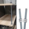 6 pieces M8 x 100 mm threaded rod 100 mm