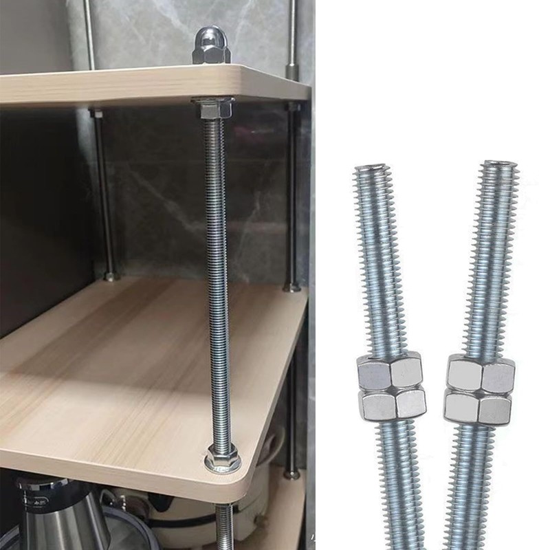 6 pieces M8 x 100 mm threaded rod 100 mm