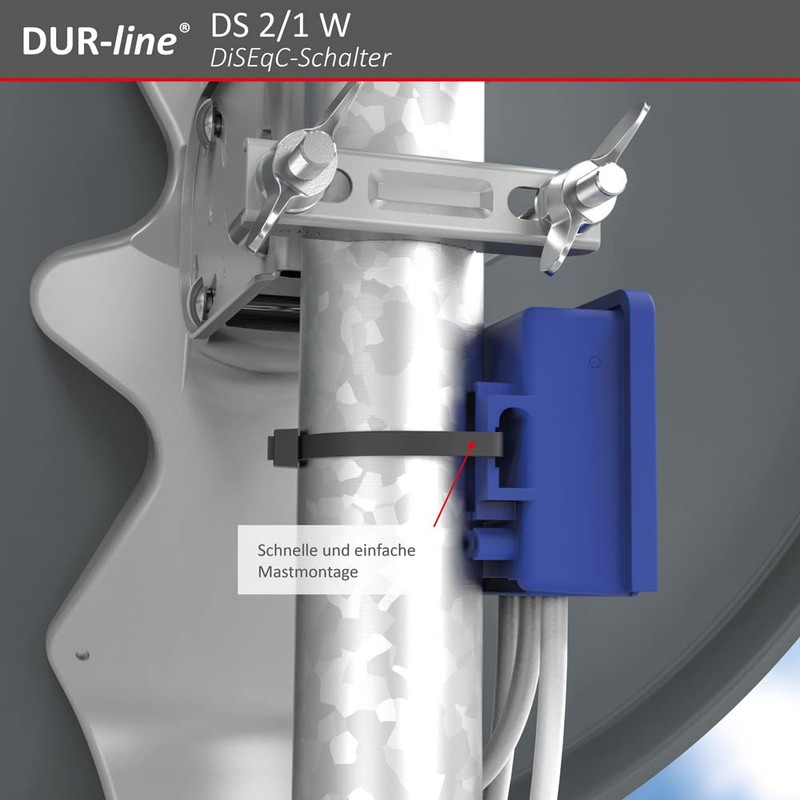Dur-Line 2 in/1 out DiSEqC Switch