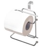 Basicwise Over-The-Side Tank Double Toilet Paper Holder Compact Modern Bathroom