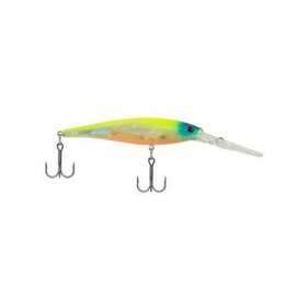 Berkley Flicker Minnow Fishing Lure, Flashy Perch, 1/3 oz, 3 1/2in | 9cm Crankbaits, Realistic Minnow Profile, Sharp Dive Curve Gets to Fish Quickly, Equipped with Fusion19 Hook