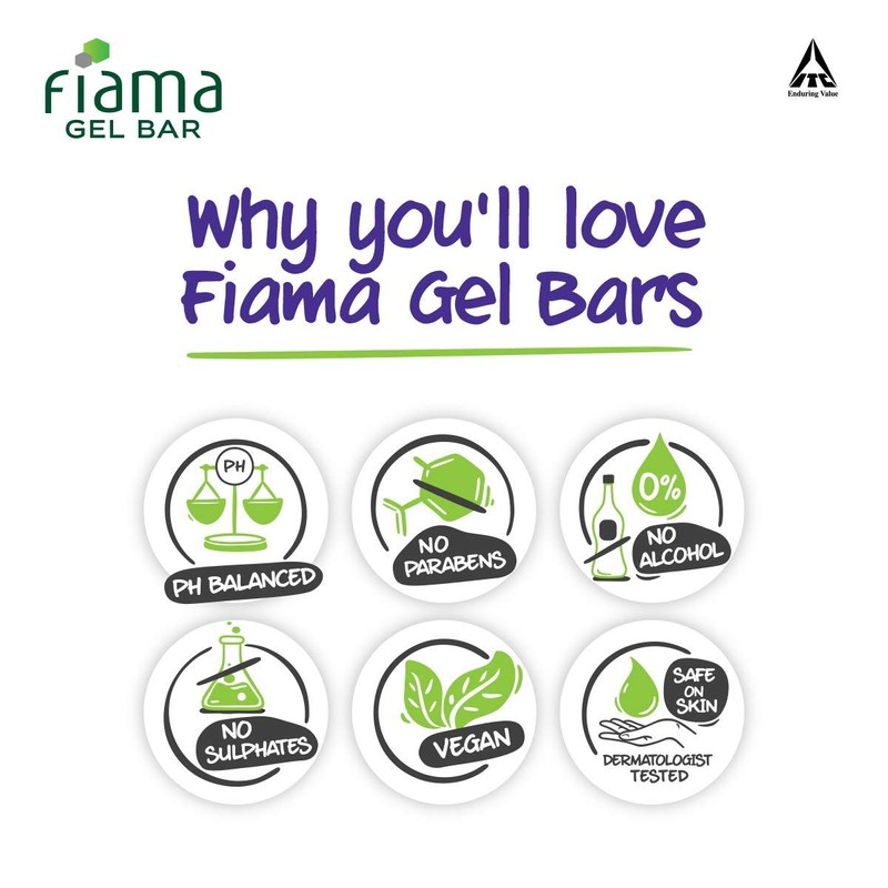 Fiama Men Refreshing Pulse Gel Bar, 125g