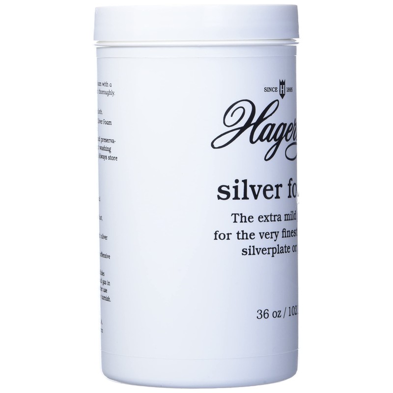 Hagerty Silver Foam: Mild Silver Polish, Gently Removes Tarnish from