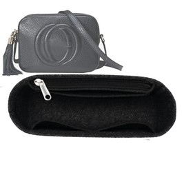Lckaey Felt Purse Organizer For Disco Square Fringe Camera Bag Organize Organizer Liner Bag2027black 19 * 6 * 12cm