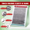 FADVAN 280pcs Individual Lash Extensions, 20D Lash Clusters Volume Mix