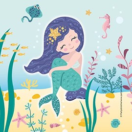 Partystrolche Little Mermaid 20 Napkins 33 x 33 cm